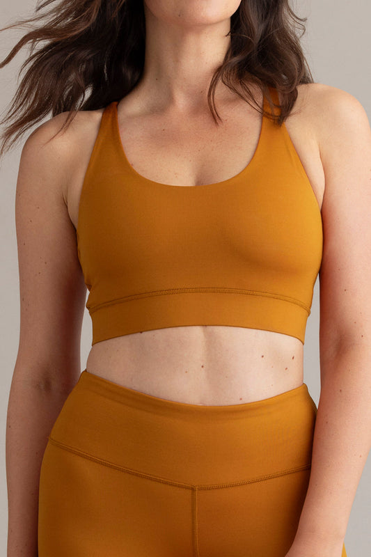 Criss-Cross Bra Pumpkin Spice